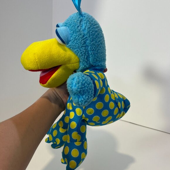 Jim Henson Pajanimals BLUE SQUACKY DUCK 12” Plush Animal Toy Sprout Tomy Vintage - Picture 3 of 16